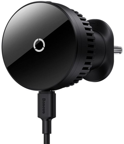 BASEUS UCHWYT SAMOCHODOWY ŁADOWARKA INDUKCYJNA Baseus MagPro C40164100121-00 Qi 15W MagSafe NA KRATKĘ CZARNY