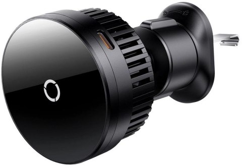 BASEUS UCHWYT SAMOCHODOWY ŁADOWARKA INDUKCYJNA Baseus MagPro C40164100121-00 Qi 15W MagSafe NA KRATKĘ CZARNY