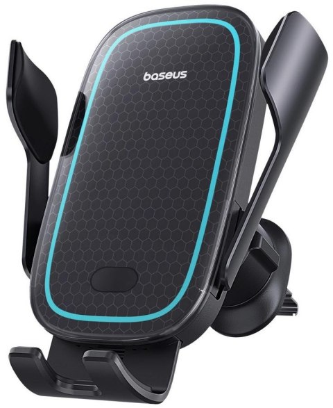 BASEUS UCHWYT SAMOCHODOWY ŁADOWARKA INDUKCYJNA Baseus Milky Way Pro BS-CM023 Qi 15W NA KRATKĘ CZARNY