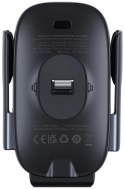 BASEUS UCHWYT SAMOCHODOWY ŁADOWARKA INDUKCYJNA Baseus Milky Way Pro BS-CM023 Qi 15W NA KRATKĘ CZARNY