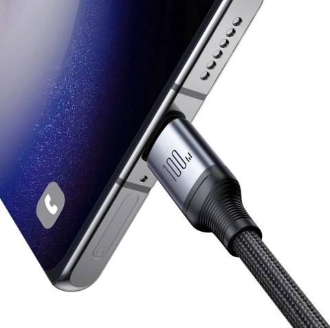 JOYROOM Kabel 2w1 USB-C / 2x USB-C Joyroom Speedy SA21-1T2 150cm 100W w oplocie czarny