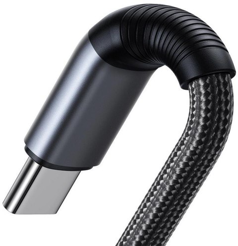 JOYROOM Kabel 2w1 USB-C / 2x USB-C Joyroom Speedy SA21-1T2 150cm 100W w oplocie czarny