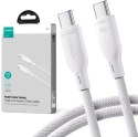 JOYROOM Kabel USB-C / USB-C Joyroom SA34-CC3 100cm 60W 5A PD w oplocie biały