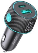 JOYROOM Ładowarka samochodowa Joyroom JR-CCN01 60W 3.0A PD 3.0 QC 3.0 1x USB-A 1x USB-C