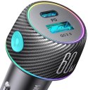 JOYROOM Ładowarka samochodowa Joyroom JR-CCN01 60W 3.0A PD 3.0 QC 3.0 1x USB-A 1x USB-C