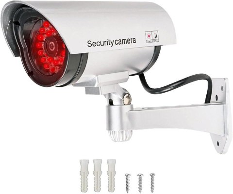 OEM Atrapa kamery tubowej srebrna 30LED AT-2B-S