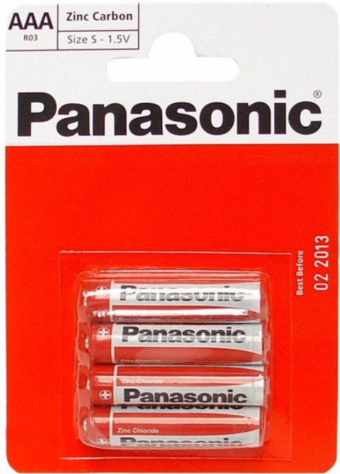 PANASONIC Bateria R03/4BP (AAA) PANASONIC (blister 4 szt.)