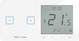 TECH STEROWNIKI Przewodowy włącznik światła podw. z regulatorem pokojowym biały WSR-02ML Tech Sterowniki