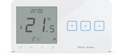 TECH STEROWNIKI Przewodowy włącznik światła potr. z regulatorem pokojowym biały WSR-03ML Tech Sterowniki