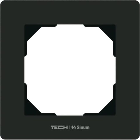 TECH STEROWNIKI Ramka pojedyncza czarna FG-01 Tech Sterowniki