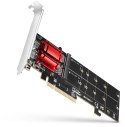 AXAGON Adapter Axagon PCEM2-ND PCIe 2x NVME M.2