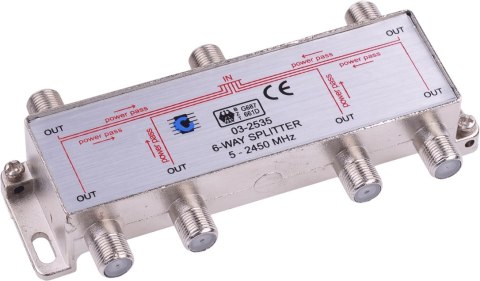 CONOTECH Rozgałęźnik Splitter 5-2450 MHz 6-drożny Cabletech