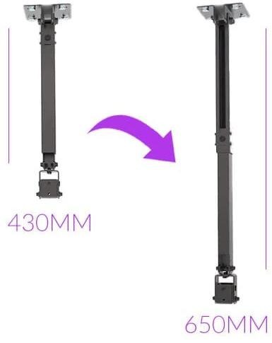 SPACETRONIK Uchwyt do montażu projektora 2w1 sufitowy/ścienny SPA-P01B Spacetronik