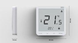 TECH STEROWNIKI Bezprzewodowy regulator pokojowy bateryjny dopuszkowy biały R-8PB PLUS Tech Sterowniki