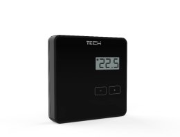 TECH STEROWNIKI Bezprzewodowy regulator pokojowy czarny R-8B Tech Sterowniki