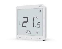 TECH STEROWNIKI Bezprzewodowy regulator pokojowy zasilany 230v dopuszkowy biały R-8PZ PLUS Tech Sterowniki