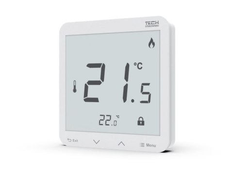 TECH STEROWNIKI Bezprzewodowy regulator pokojowy zasilany 230v dopuszkowy biały R-8PZ PLUS Tech Sterowniki