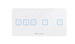 TECH STEROWNIKI Bezprzewodowy włącznik pięciopolowy czarny WSS-32 Tech Sterowniki