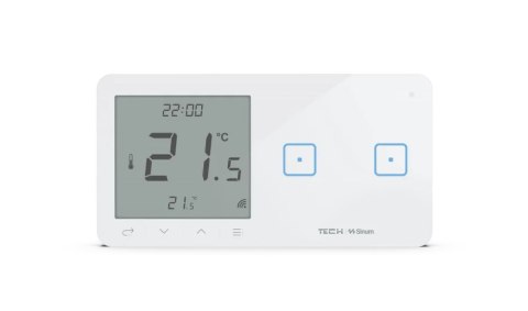 TECH STEROWNIKI Bezprzewodowy włącznik światła podw. z regulatorem pokojowym biały WSR-02L Tech Sterowniki