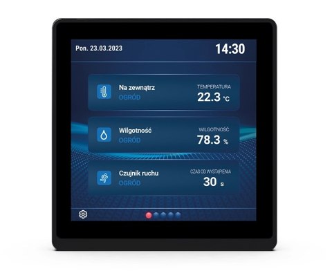 TECH STEROWNIKI Przewodowy panel kontrolny czarny CP-04M Tech Sterowniki