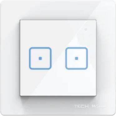 TECH STEROWNIKI Przewodowy włącznik dwupolowy czarny FS-02M Tech Sterowniki