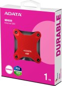 ADATA Dysk Zewnętrzny SSD Adata SD620 1TB czerwony