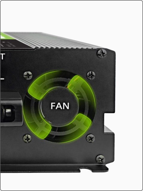 GREEN CELL PRZETWORNICA NAPIĘCIA Green Cell PowerInverter LCD 12V / 230V 2000W/4000W CZYSTA SINUSOIDA