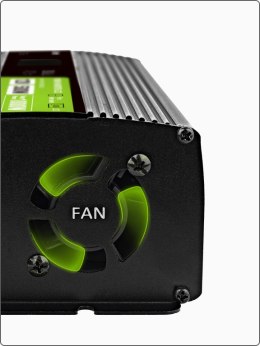 GREEN CELL PRZETWORNICA NAPIĘCIA Green Cell PowerInverter LCD 12V / 230V 500W/1000W CZYSTA SINUSOIDA