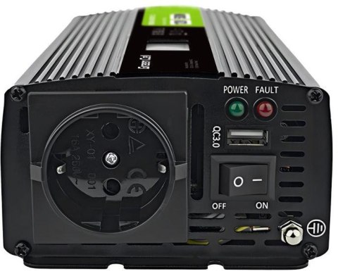 GREEN CELL PRZETWORNICA NAPIĘCIA Green Cell PowerInverter LCD 12V / 230V 500W/1000W CZYSTA SINUSOIDA