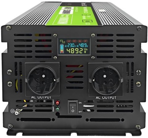 GREEN CELL PRZETWORNICA NAPIĘCIA Green Cell PowerInverter LCD 48V / 230V 5000/10000W CZYSTA SINUSOIDA