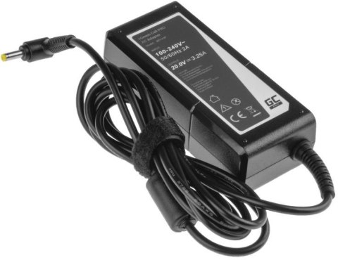 GREEN CELL ZASILACZ ŁADOWARKA DO LAPTOPA LENOVO Green Cell PRO AD123P 20V 3,25A 65W 4,0mm/1,7mm