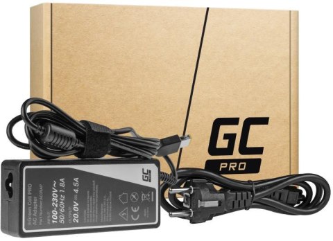 GREEN CELL ZASILACZ ŁADOWARKA DO LAPTOPA LENOVO Green Cell PRO AD39AP 20V 4,5A 90W Slim Tip