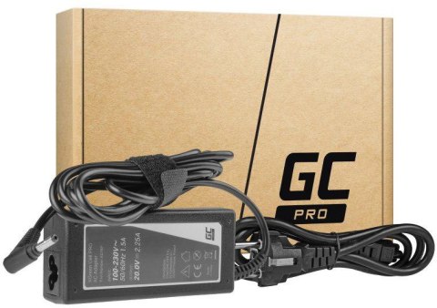 GREEN CELL ZASILACZ ŁADOWARKA DO LAPTOPA LENOVO Green Cell PRO AD76P 20V 2,25A 45W 4,0mm/1,7mm
