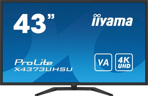 IIYAMA Monitor LED IIYAMA X4373UHSU-B1 43 cale VA HDMI DisplayPort USB