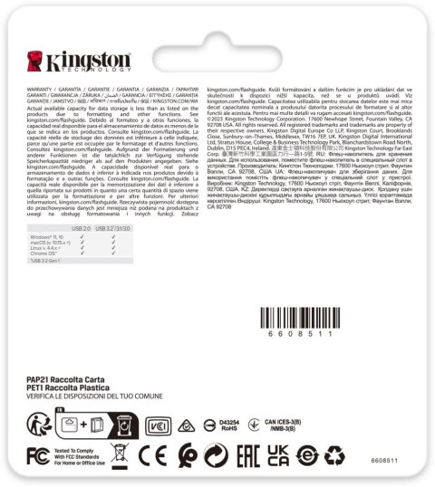 KINGSTON Pendrive Kingston Data Traveler DTSE9G3 128GB USB3.2 Gen1