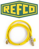 REFCO Wąż serwisowy z zaworem odcinającym REFCO CA-CL-60-Y (150 cm / 1/4" x 1/4")