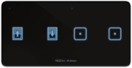 TECH STEROWNIKI Bezprzewodowy dwupolowy włącznik światła i rolet czarny WSZ-22P Tech Sterowniki