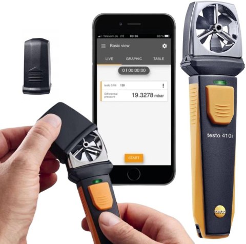 TESTO Anemometr wiatraczkowy Testo 410i SmartSonda