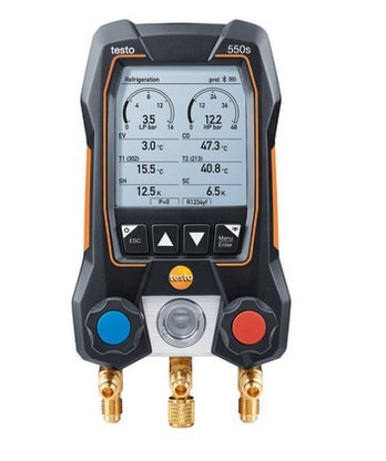 TESTO Elektroniczna oprawa zaworowa Testo 550s zestaw Basic 0564 5501