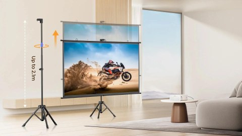 YABER Ekran projekcyjny na statywie Yaber YS100D 16:9 170°