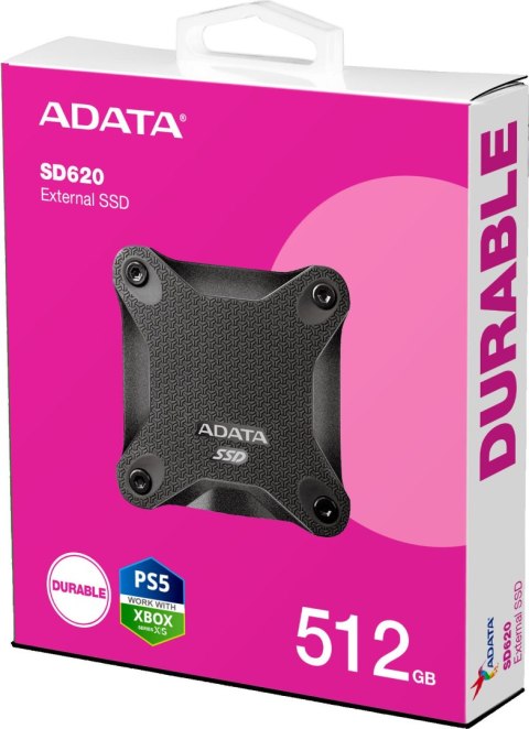 ADATA Dysk Zewnętrzny SSD Adata SD620 512GB czarny