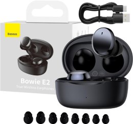 BASEUS SŁUCHAWKI BEZPRZEWODOWE TWS Baseus Bowie E2 NGTW090001 BT 5.2 IP55 CZARNE