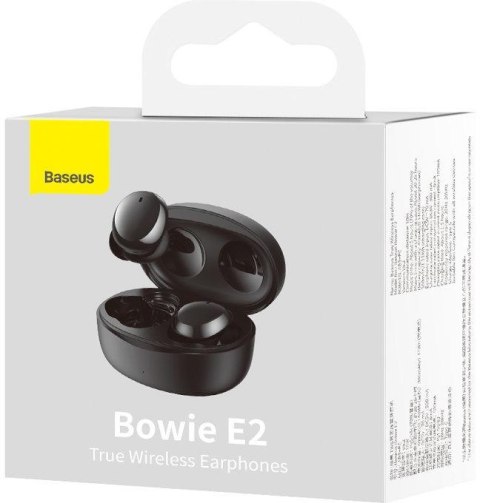 BASEUS SŁUCHAWKI BEZPRZEWODOWE TWS Baseus Bowie E2 NGTW090001 BT 5.2 IP55 CZARNE