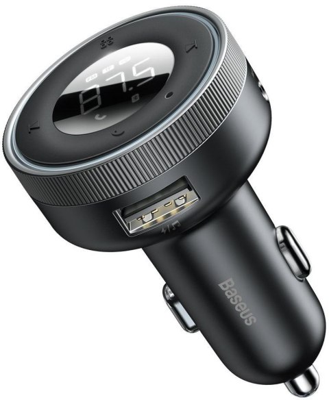 BASEUS TRANSMITER FM ŁADOWARKA SAMOCHODOWA Baseus Enjoy CCLH-01 3.4A 2x USB-A JACK 3.5MM BT 5.0