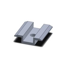 CORAB KONSTRUKCJE Klema środkowa L50 srebrna CORAB XPF_KL014