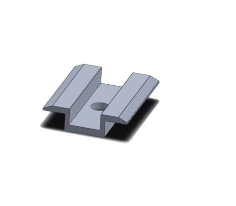 CORAB KONSTRUKCJE Klema środkowa L50 srebrna CORAB XPF_KL014