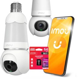 IMOU Kamera IP Imou kamera żarówka Bulb Cam 5MP IPC z kartą pamięci 64BG