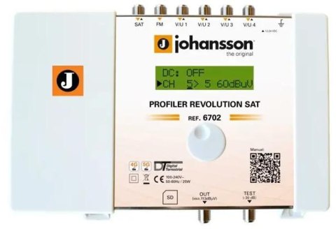 JOHANSSON Programowalny wzmacniacz wielozakresowy Johansson PROFILER Revolution 6702 SAT