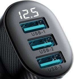JOYROOM Ładowarka samochodowa Joyroom JR-CCD03 17W 3.4A 3x USB-A