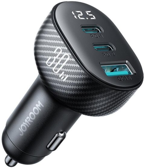 JOYROOM Ładowarka samochodowa Joyroom JR-CCD04 30W 4A 2x USB-C 1x USB-A PD QC 3.0